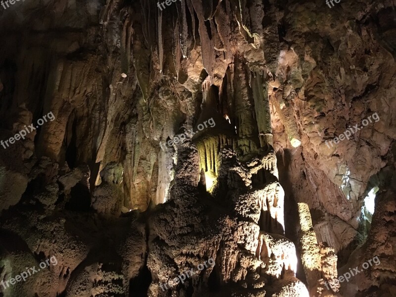 Cave Underground Cavern Ancient Stalactite