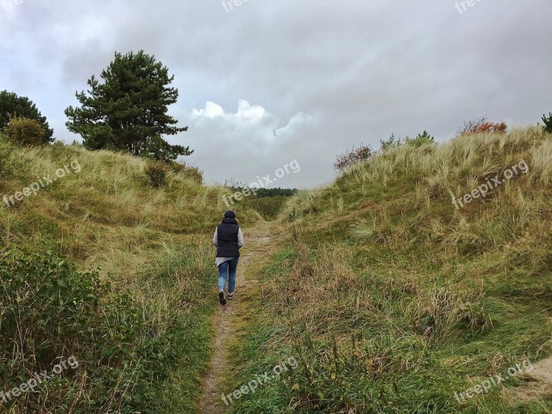 Dunes Ameland Holland Nature Clouds