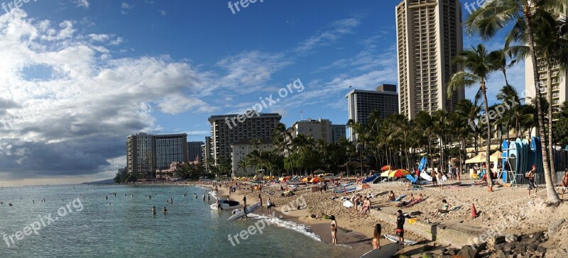 Hawaii Honolulu Waikiki Beach Swimmers