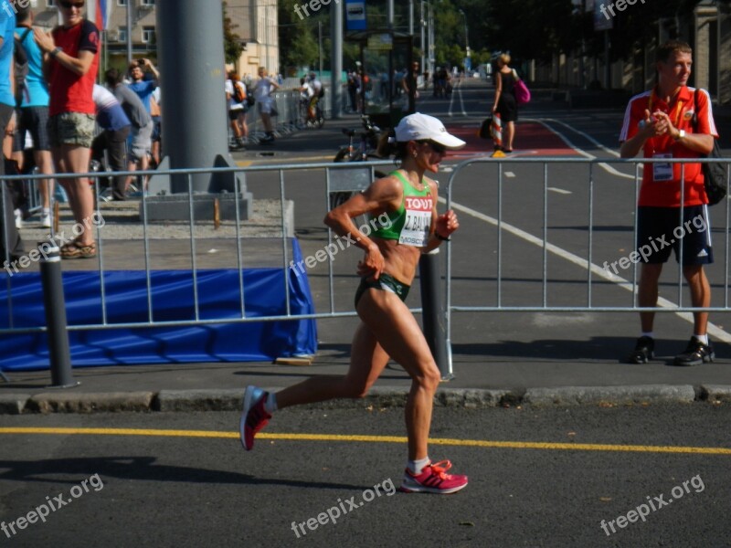 Runner Race Competition Female Athlete