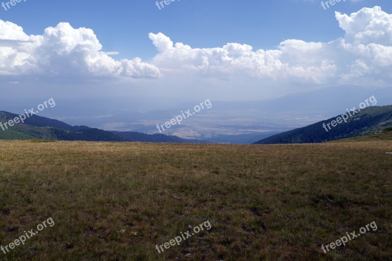 Bulgaria Mountains Rila Clouds Shadows