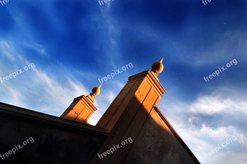 Sky Blue Clouds Blue Sky Veracruz