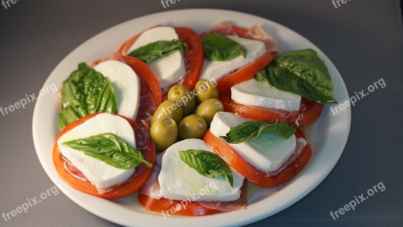 Caprese Italian Salad Fresh Mozzarella