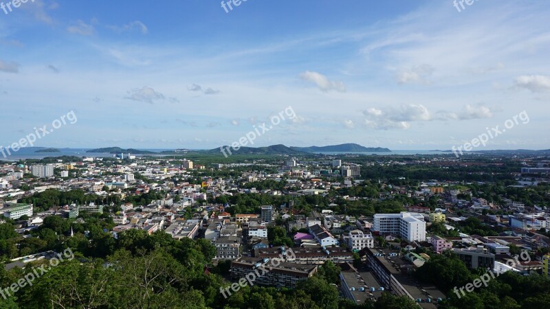 Phuket Town Overlooking The Phuket View Punta Free Photos