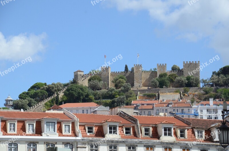 Sao Jorge's Castle Castle Is Jorge Castle Lisbon Lisbon Castle