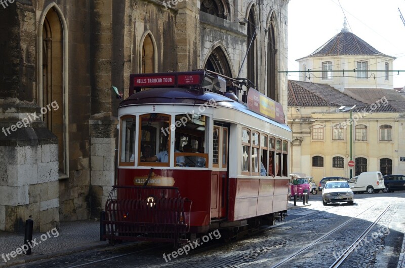 Electric Red Electric Car Electric 28 Electric Lisbon Bonde