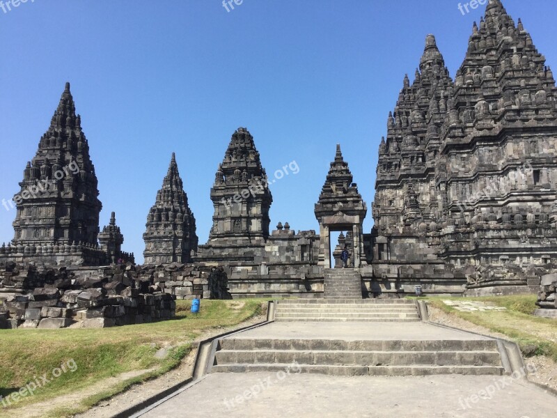 Prambanan Indonesia Temple Candy Candy Rara Jonggrang