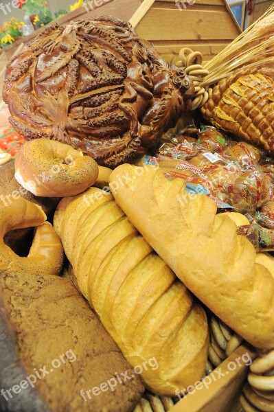 Bread Food Buns Goodies Wheat