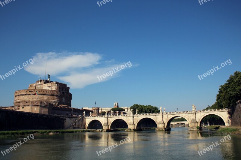 Rome Castle River Castel Sant'angelo Tourism