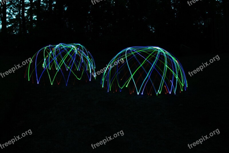 Light Dome Light Lights Night Projection