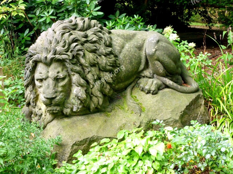 Stone Figure Stone Lion Sculpture Lion Stone