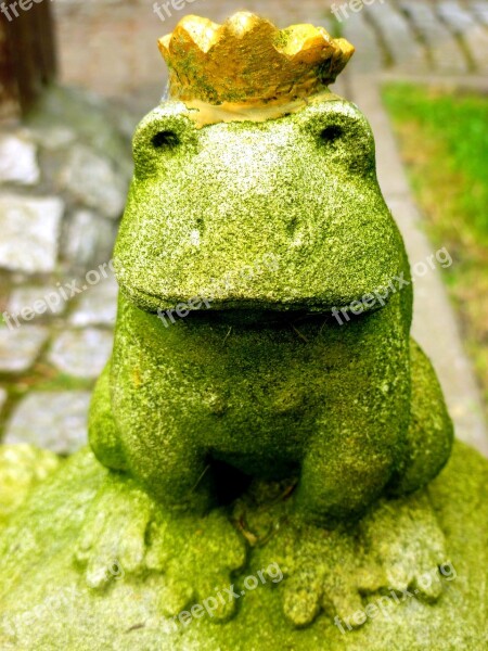 Frog Prince Fairy Tales Frog Crown Figure