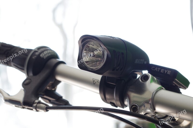 Bike Handlebars Light Headlight Bicycle