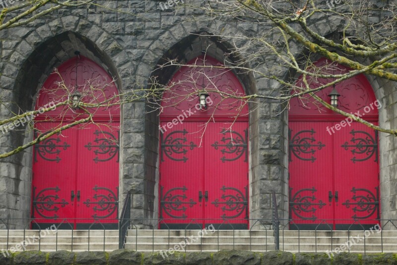 Church Door Religion Christianity Architecture