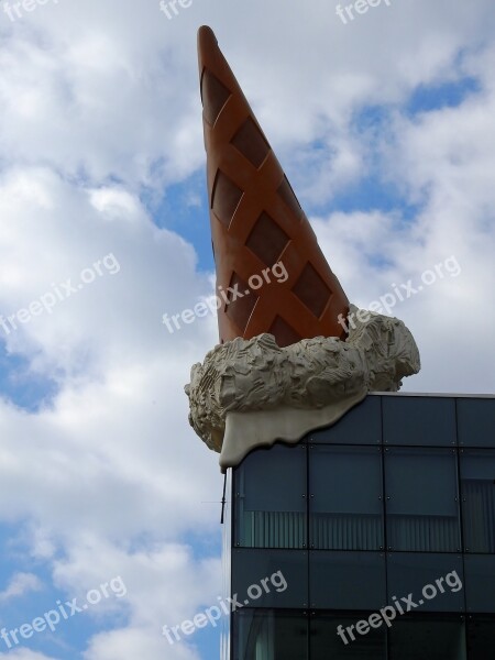 Ice Ice Cream Cone House Building Skyscraper