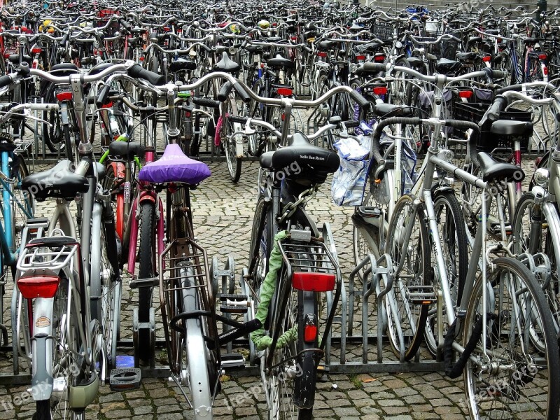 Parking Wheel Bike Turned Off Vehicle