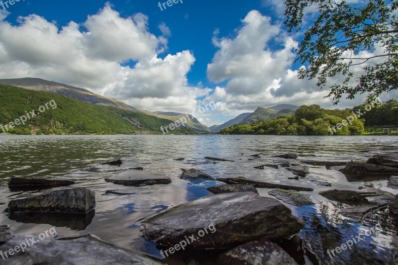 Snowdonia Wales Lake Nature Free Photos