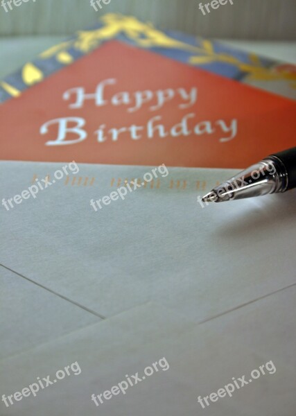 Birthday Card Map Birthday Write Pen