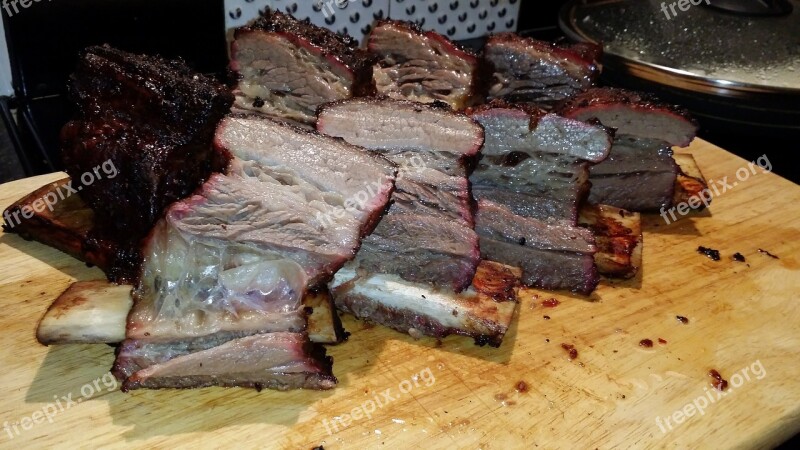 Beef Ribs Bbq Meat Grill