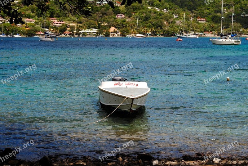 Caribbean Islands Boat Island Sea Caribbean