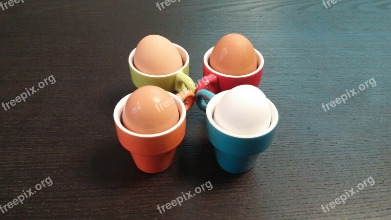 Eggs Cups Cuisine Free Photos