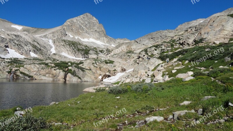 Mount Toll Colorado Rockies Blue Lake Free Photos