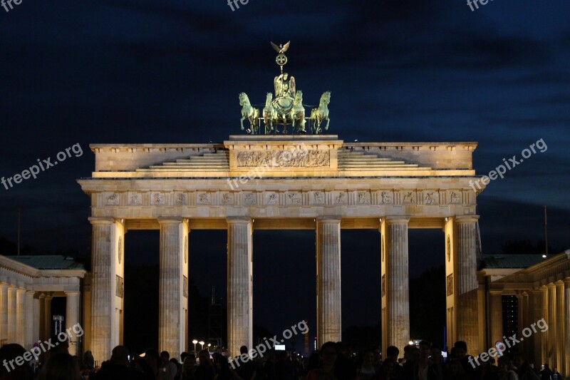 Brandenburg Gate Berlin Landmark Quadriga Goal