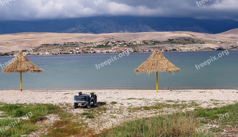 Beach St John The Baptist The Spirit Of Umbrellas Sea