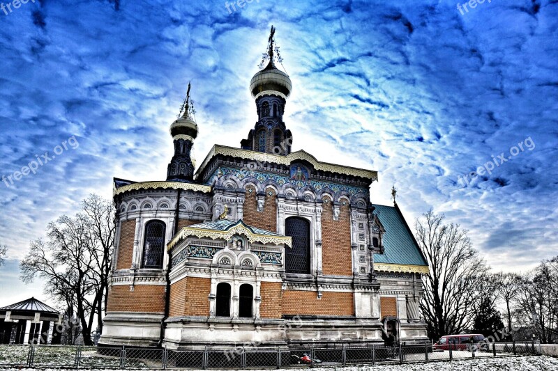 Darmstadt Hesse Germany Mathildenhöhe Church