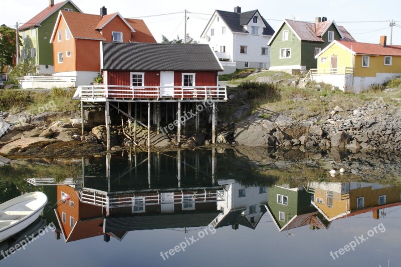 Mirroring Houses Architecture Water Reflex Sol