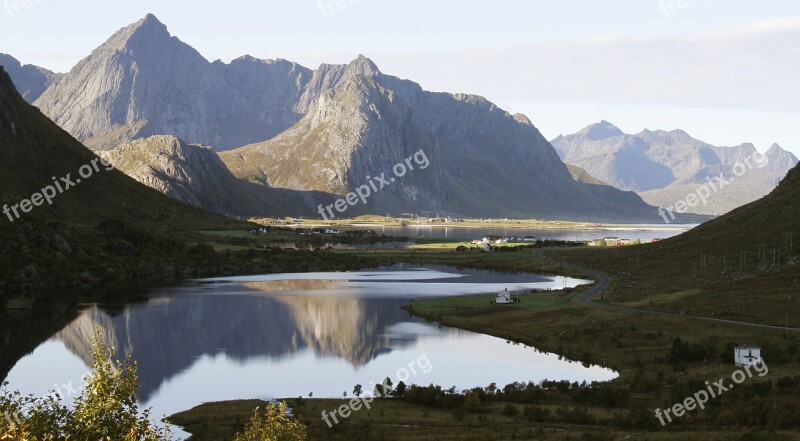 Natural Lakes Landscape Mirror Norway