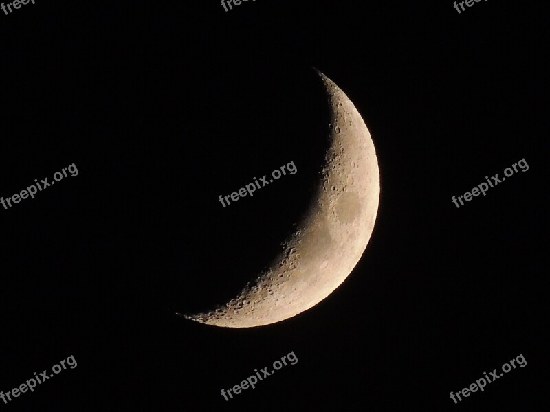 Luna Satellite Heavenly Body Sky Black