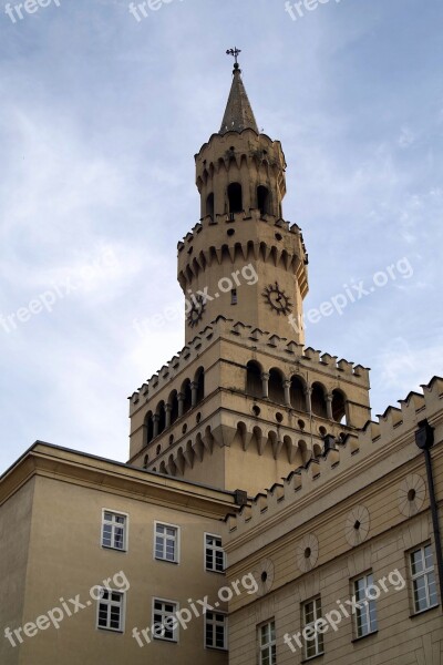 Tower The Town Hall Opole Architecture Monument