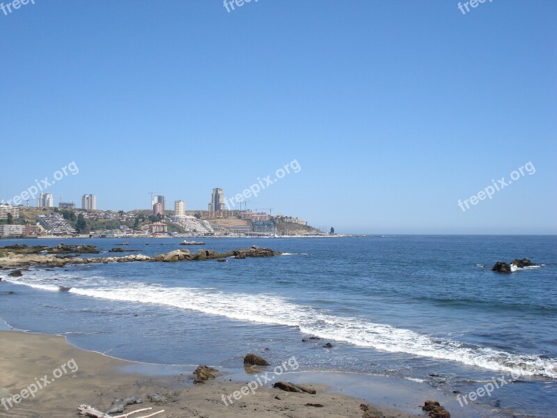 Chile Viña Del Mar Beach Free Photos