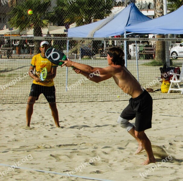 Beach Tennis Sport Sand Fun Leisure