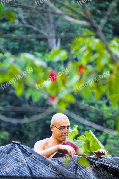 Monk Bhikkhu Monk At Work Buddhist Monk Theravada Monk