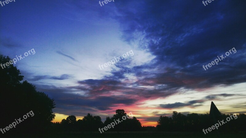 Sky Nature Clouds Tree Blue Sky