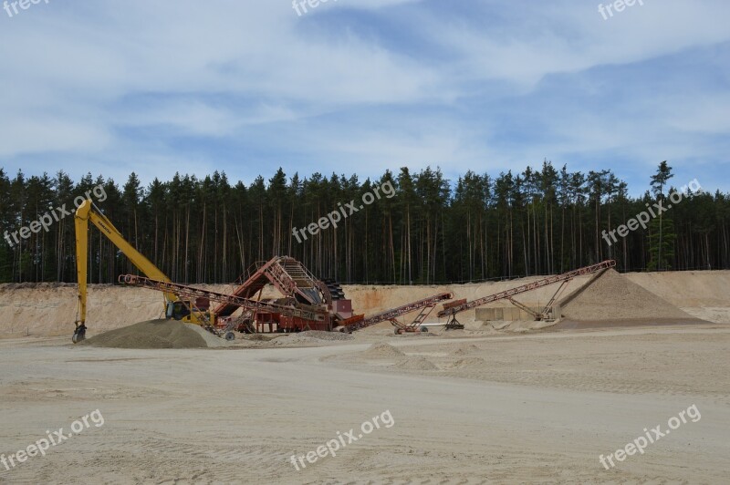 Sand Quarry Pískovna Sand Sorting Plants Technique