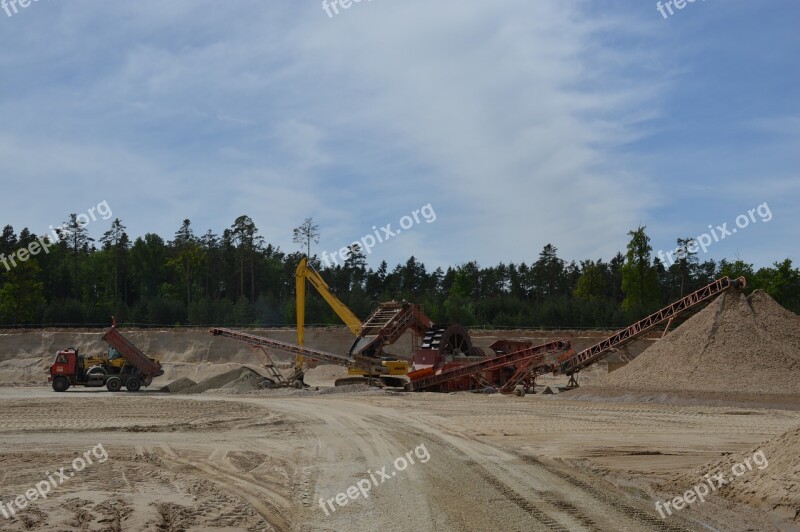 Sand Quarry Pískovna Sand Sorting Plants Technique