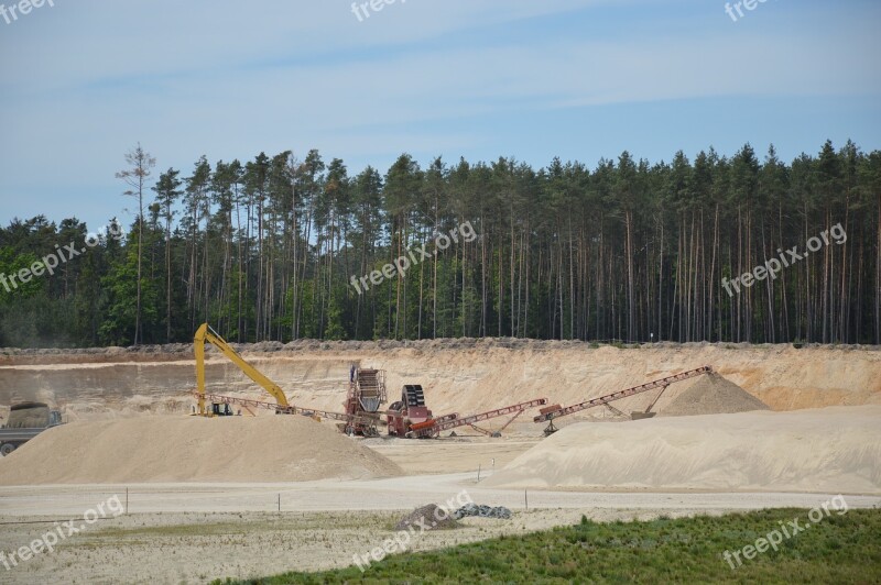 Sand Quarry Pískovna Sand Sorting Plants Technique