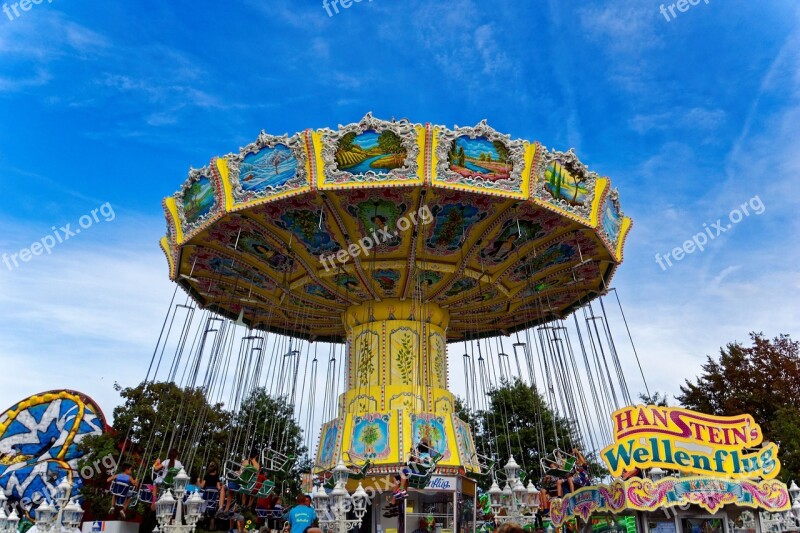 Fair Folk Festival Rides Year Market Colorful