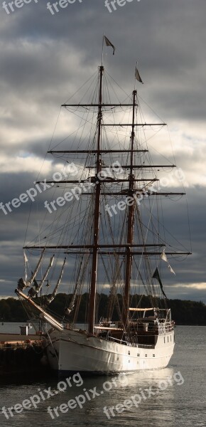 Norway Oslo Port Marina Sailing Ship