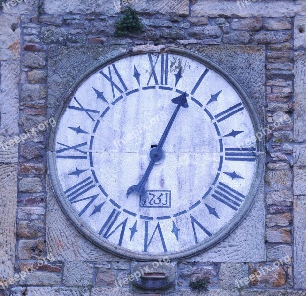 Clock Old Antique Watch Vintage Church