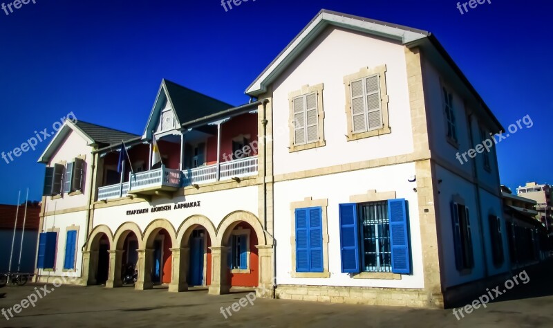 Cyprus Larnaca Administration Colonial Style Building