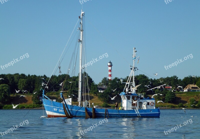 Elbe Fisherman Fishing Vessel Kahn Cutter