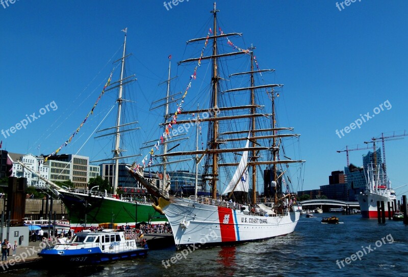 Hamburg Port Elbe Landungsbrücken Hamburg Port