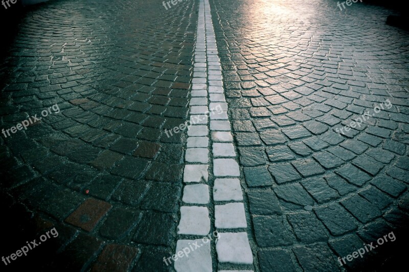 Road Rain Raining Wet Road System