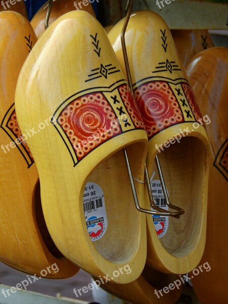 Shoes Wood Wooden Shoes Netherlands Holland