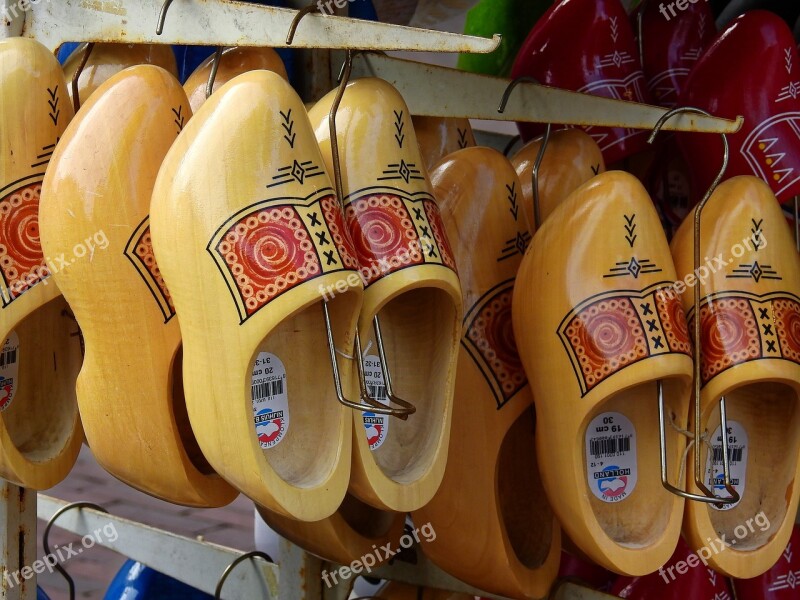 Shoes Wood Wooden Shoes Netherlands Holland