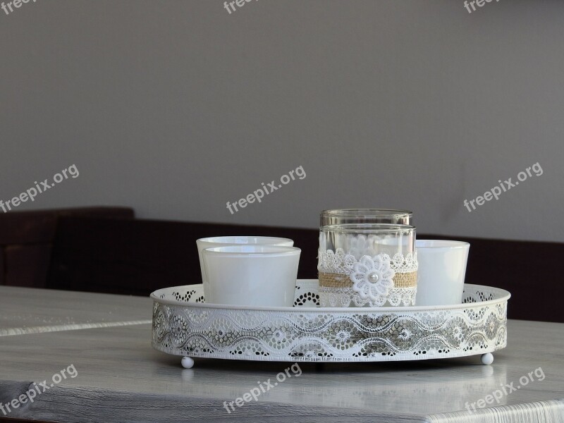 Glass Candle Tealight Decoration Candlestick